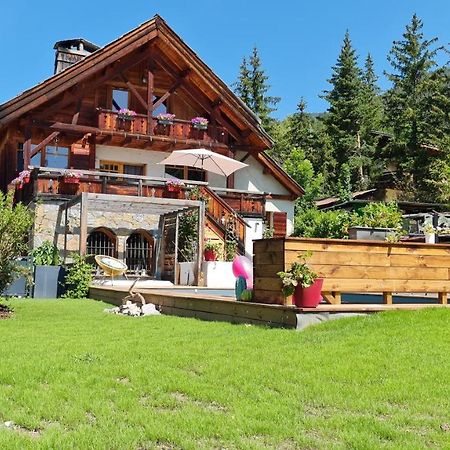 Chalet Serre Cambeou Piscine&Spa Saint-Chaffrey Exterior foto
