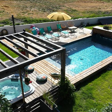 Chalet Serre Cambeou Piscine&Spa Saint-Chaffrey Exterior foto